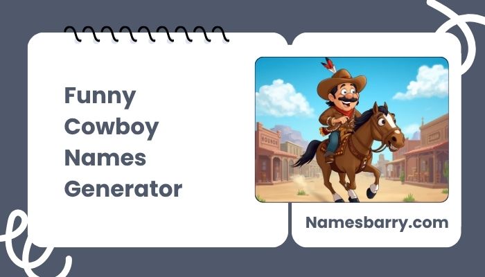 Funny Cowboy Names Generator