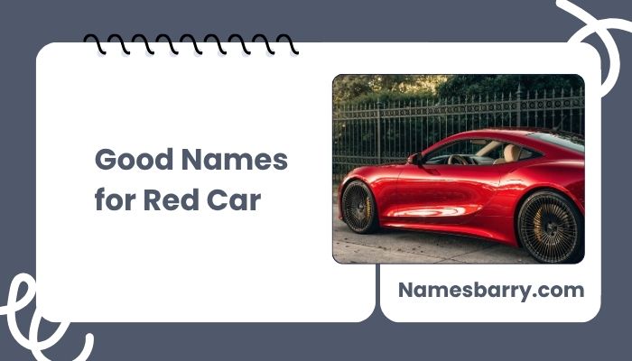 Good Names for Red Car