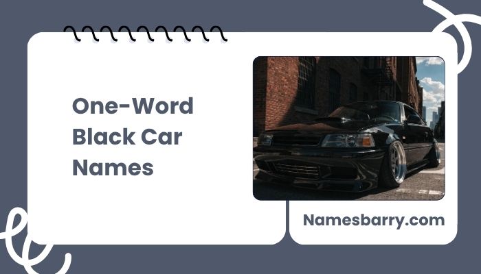 One-Word Black Car Names