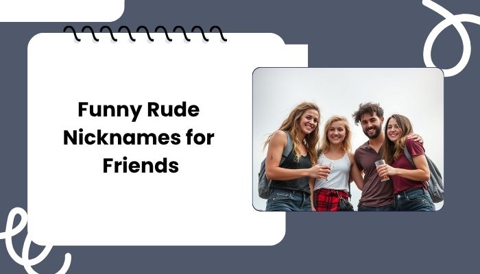 Funny Rude Nicknames for Friends