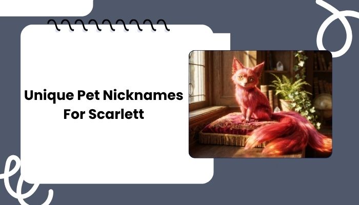 Unique Pet Nicknames For Scarlett